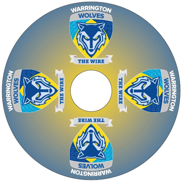 Warrington Wolves SpokeGuards Rugby Wheelchair Wheel Covers